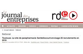 Toulouse. Le site de parapharmacie Santédiscount envisage 25 recrutements en 2016